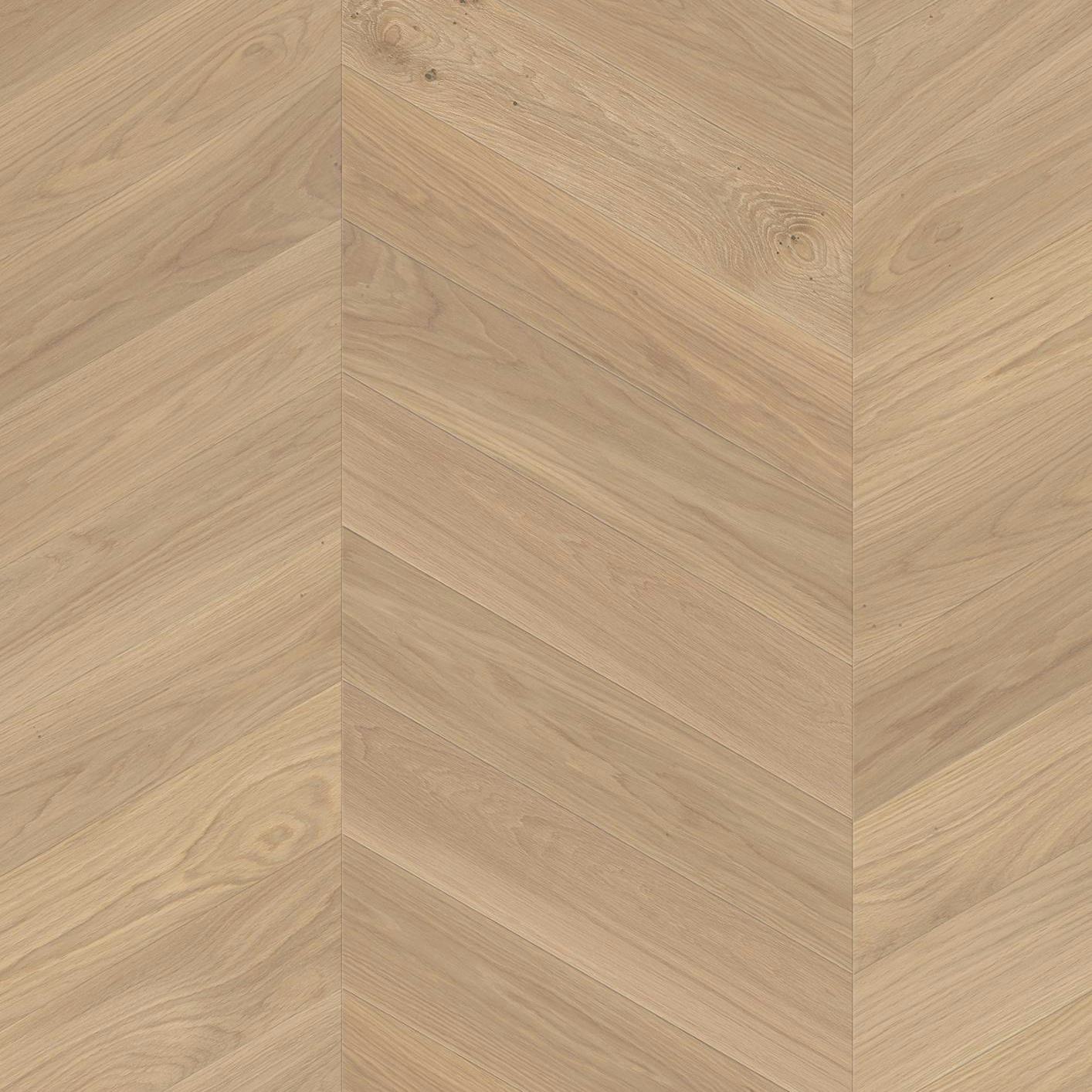Plank Boen Ek Adagio Vit Chevron Live Natural HV-Olja