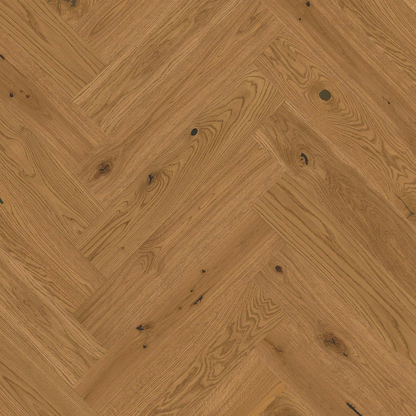 Fiskbensplank Boen Ek Honey Herringbone Live Natural HV-Olja