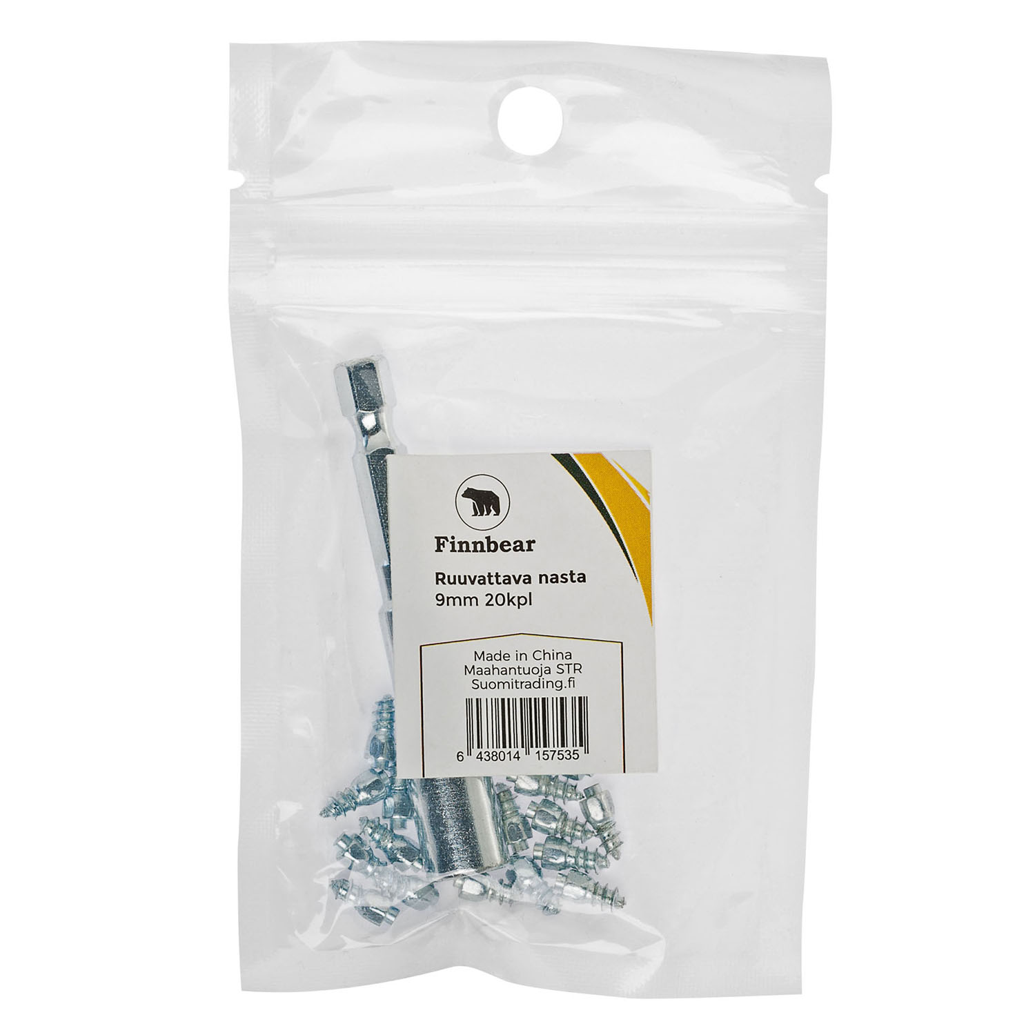 Skruvdubb Finnbear 9 mm 20-Pack