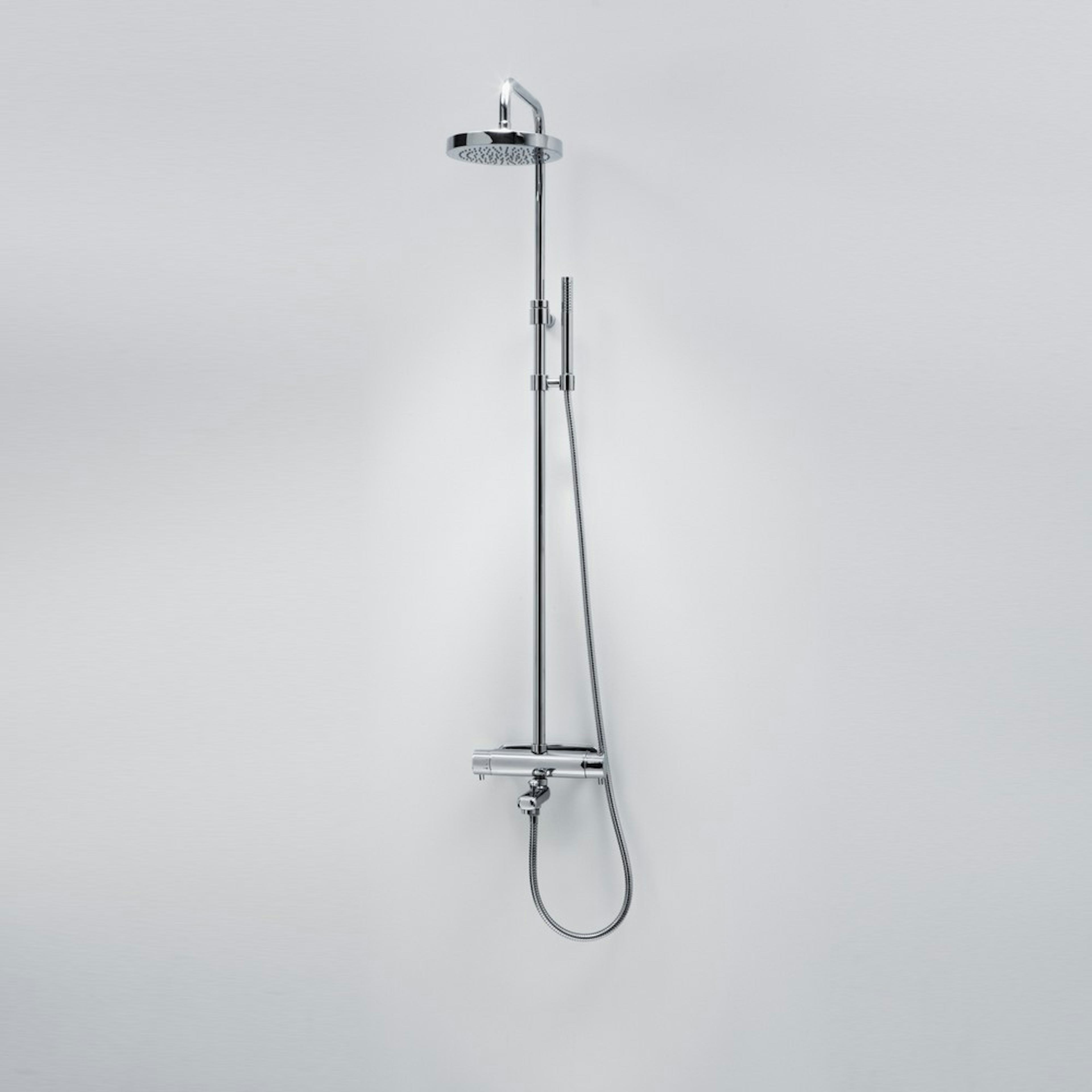 Takduschset Duschbyggarna Rondo 220 med Badkarsblandare Krom 160 cc