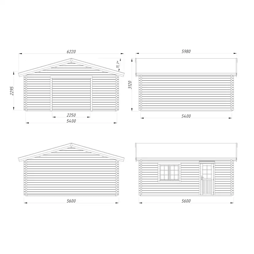 Garage Palmako Roger Kit 29,2 m2