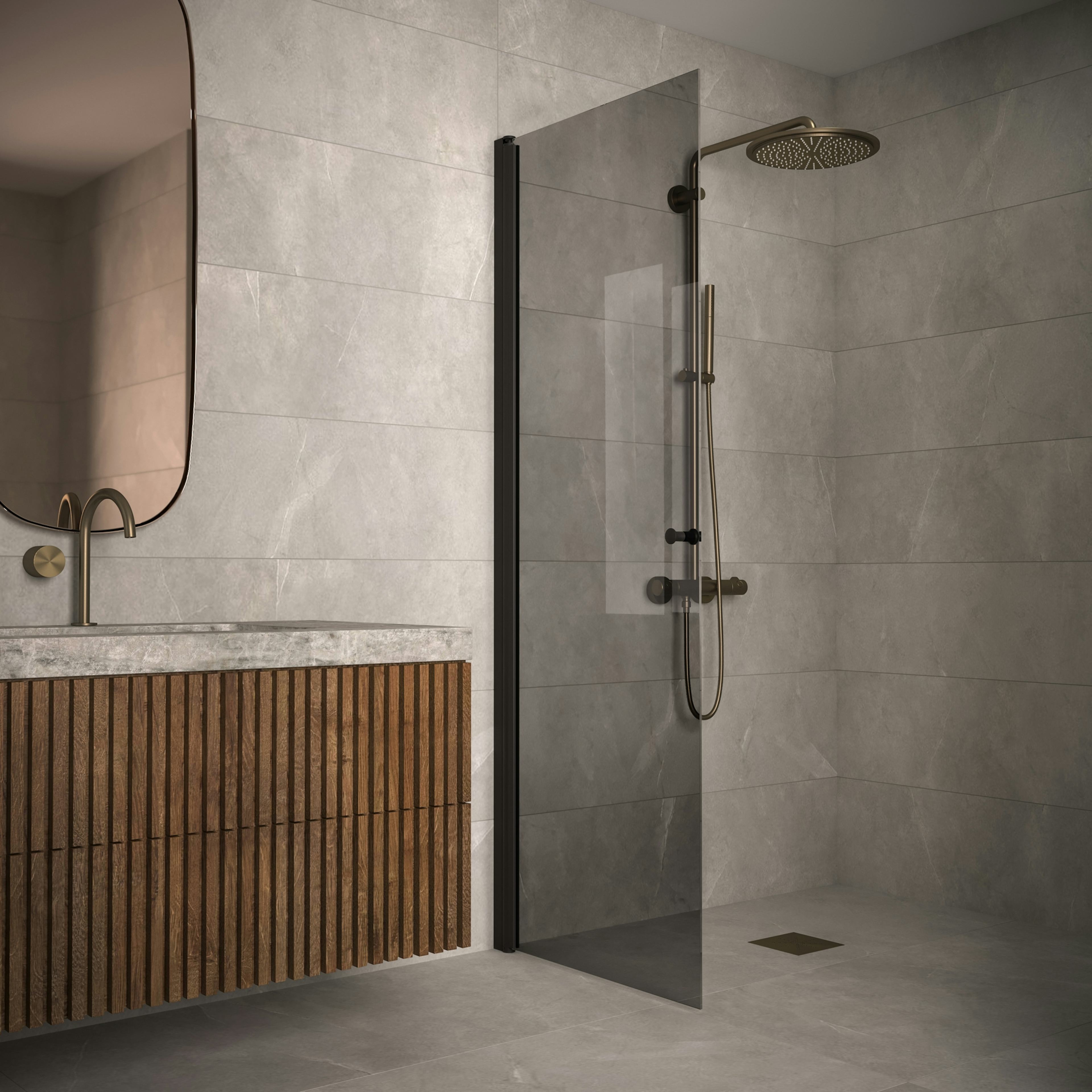 Duschdörr Hietakari Classic 102 Vändbar