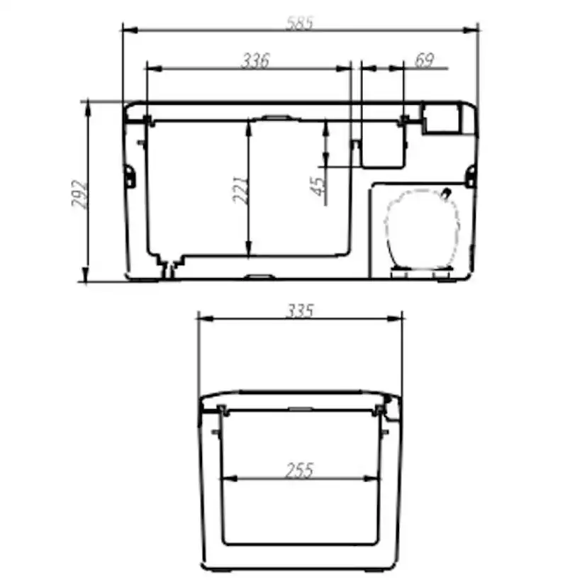 Campingkyl Frezzer Pro 18L 12/24V 230V Med Frys