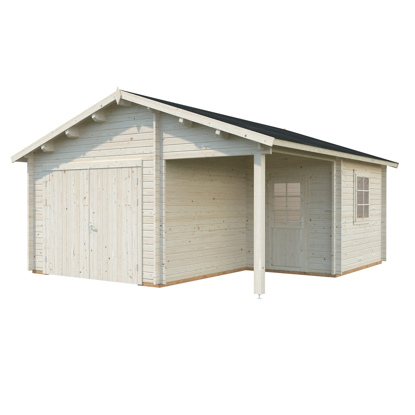 Garage Palmako Roger 21,9 m2 med Slagport