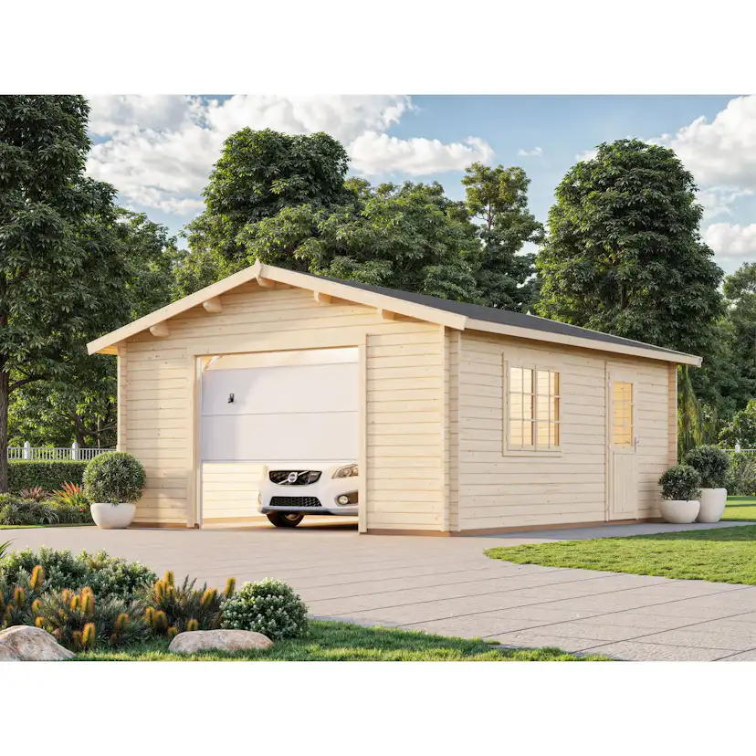 Garage Palmako Roger 23,9 m2 med Takskjutport
