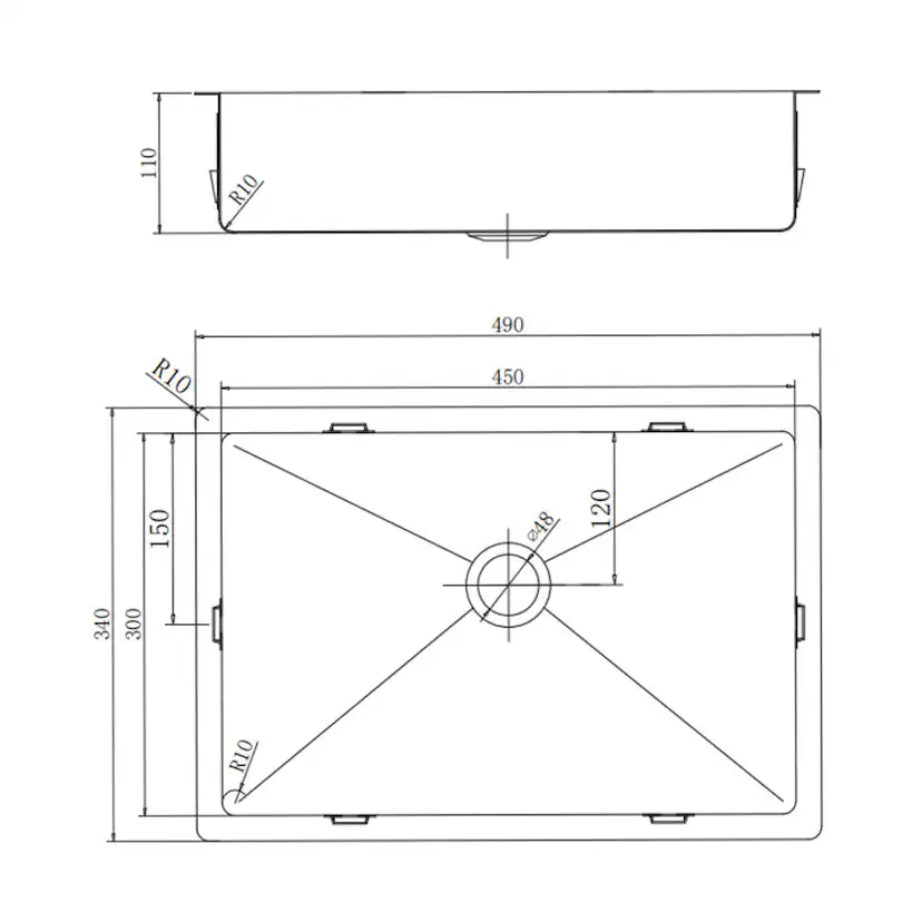 Tvättställ Lavabo Low PVD