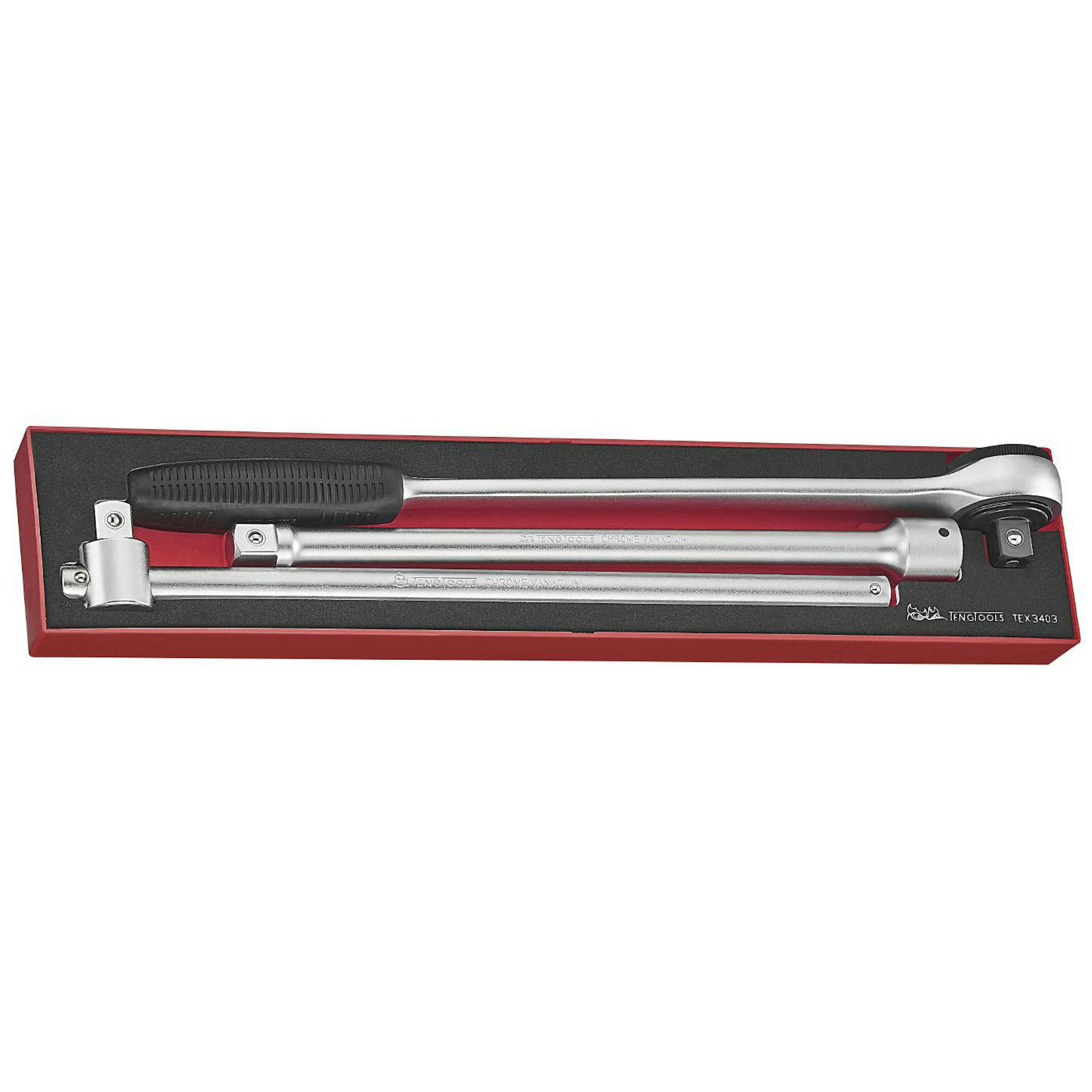 Hylsverktygssats 3 delar 3/4 tum Teng Tools TEX3403