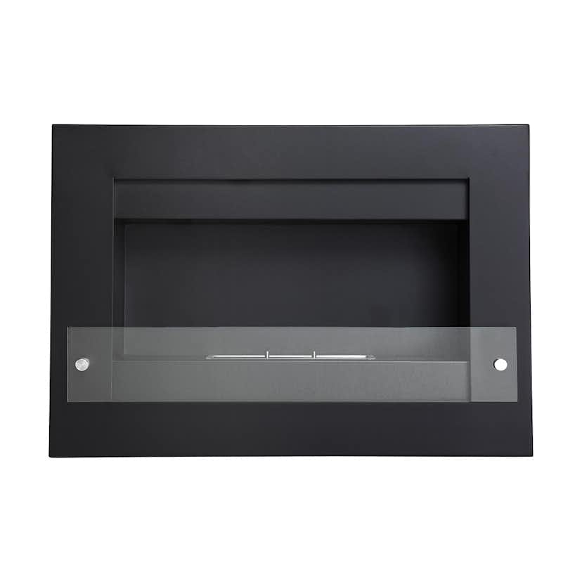 Braskamin Arkiio Vitalis Etanolkamin Vägghängd 78 cm Svart/Stål Bioetanol