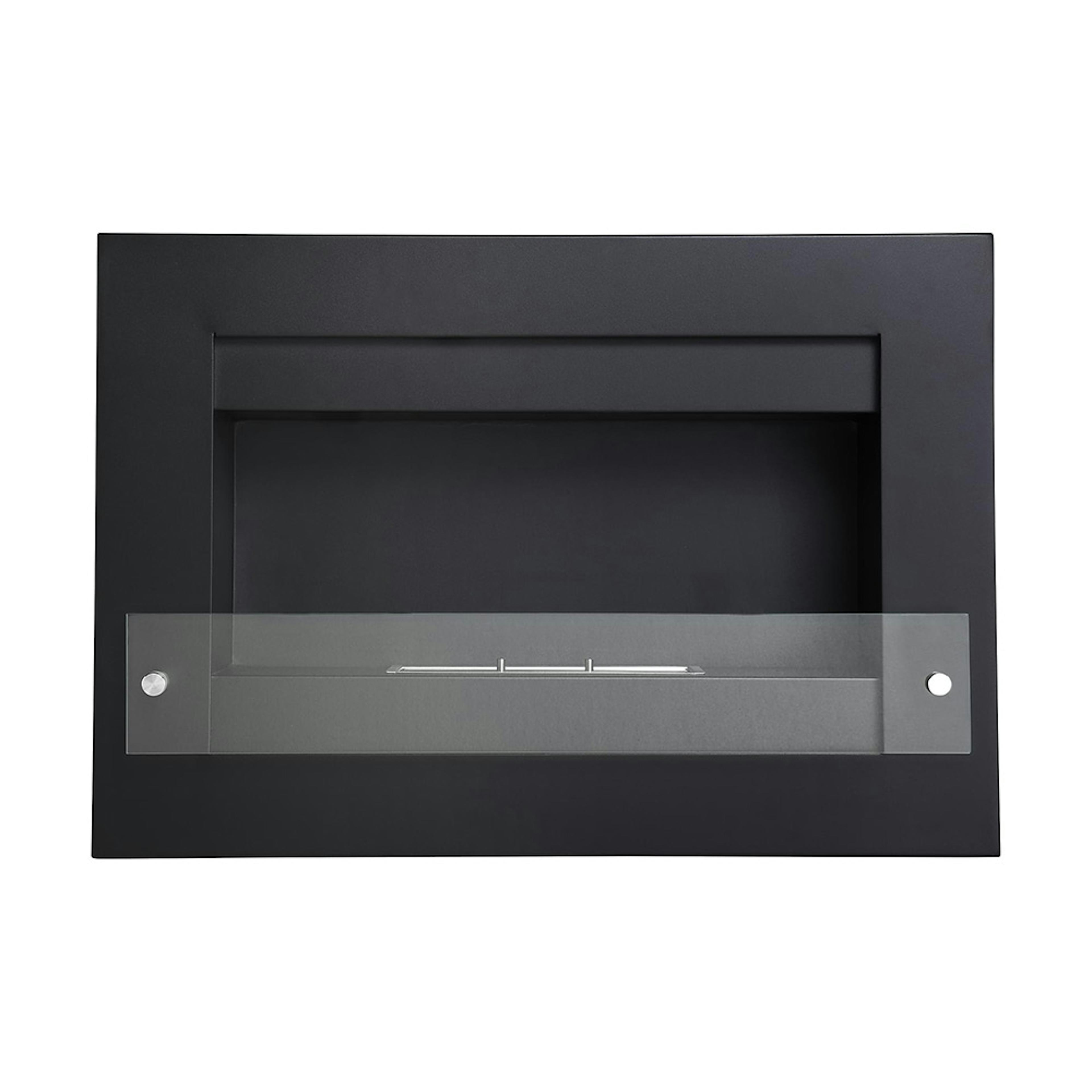 Braskamin Arkiio Vitalis Etanolkamin Vägghängd 78 cm Svart/Stål Bioetanol