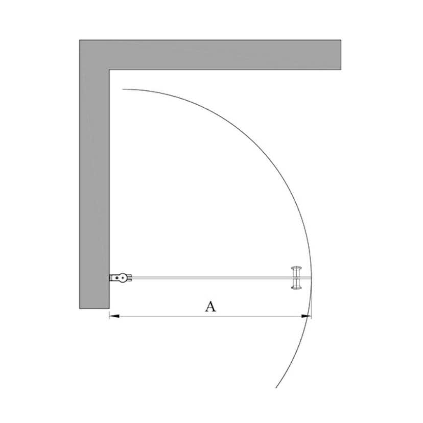 Duschdörr Hietakari Classic 102 Vändbar
