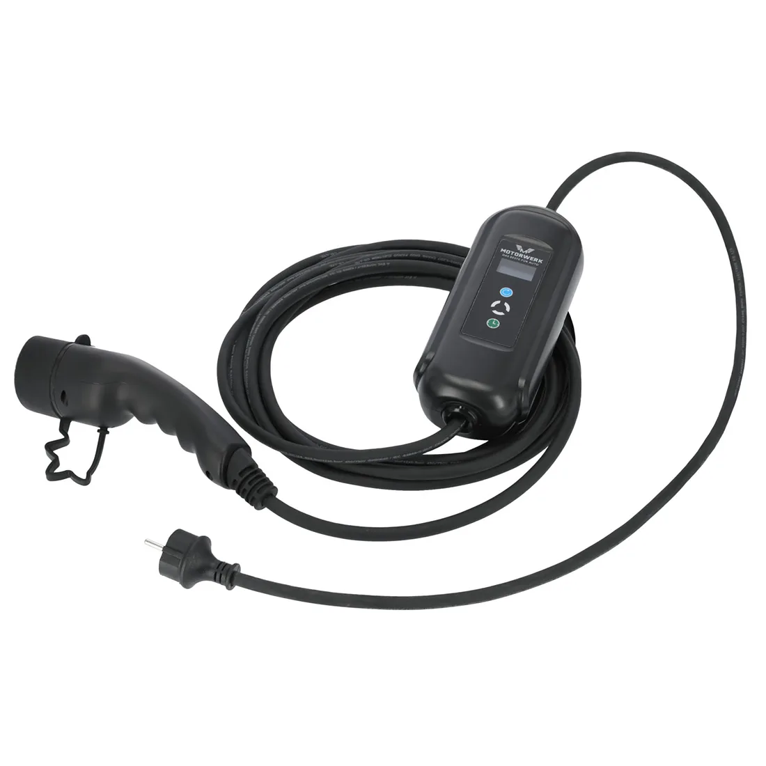 Laddare Motorwerk EV Type2 För Elbil 8 m 3,7kW 1-fas 16A