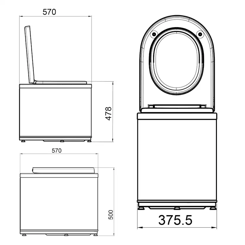 Frystoalett Ekohytte Frost
