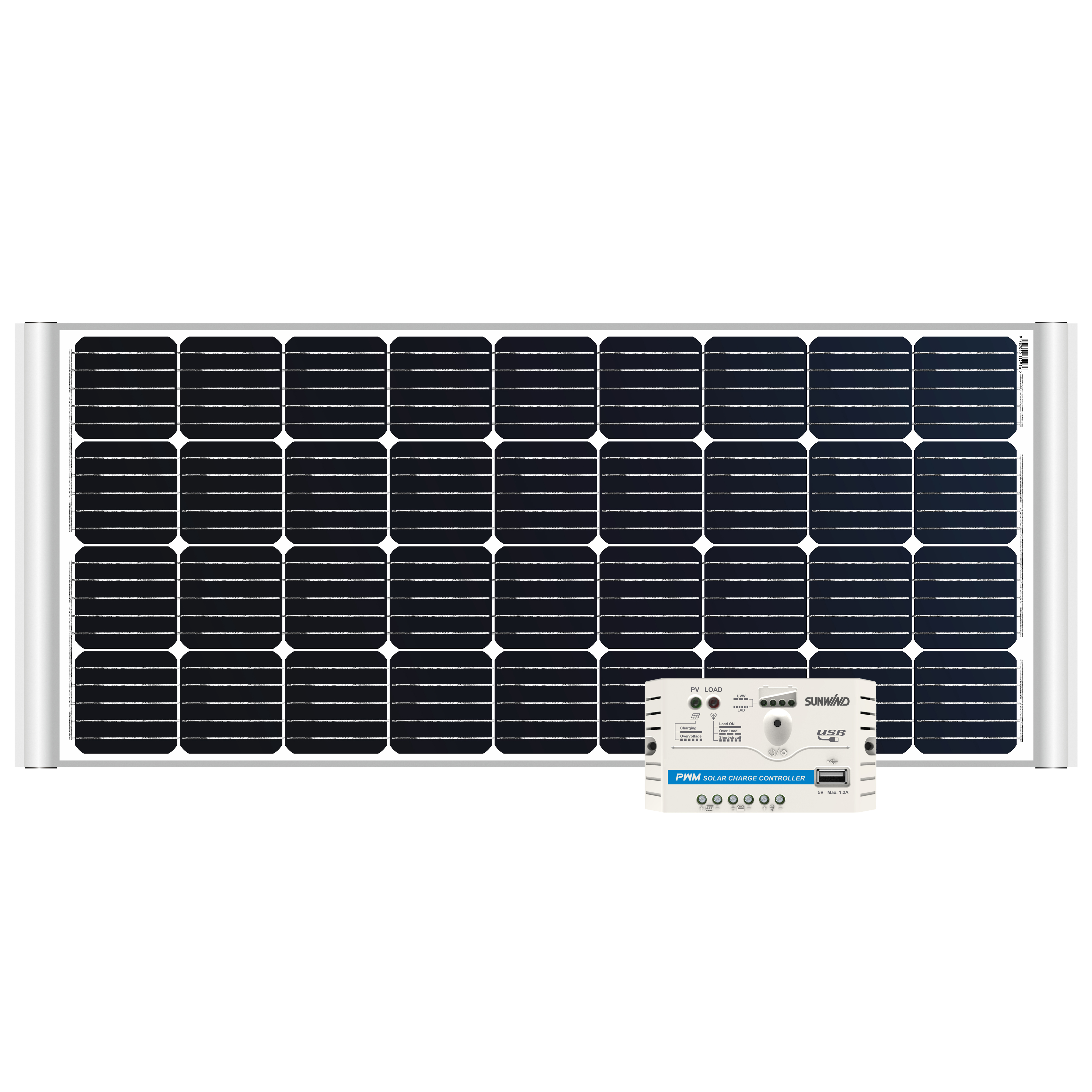 Solpanelspaket Sunwind Caravan Arpina 185W