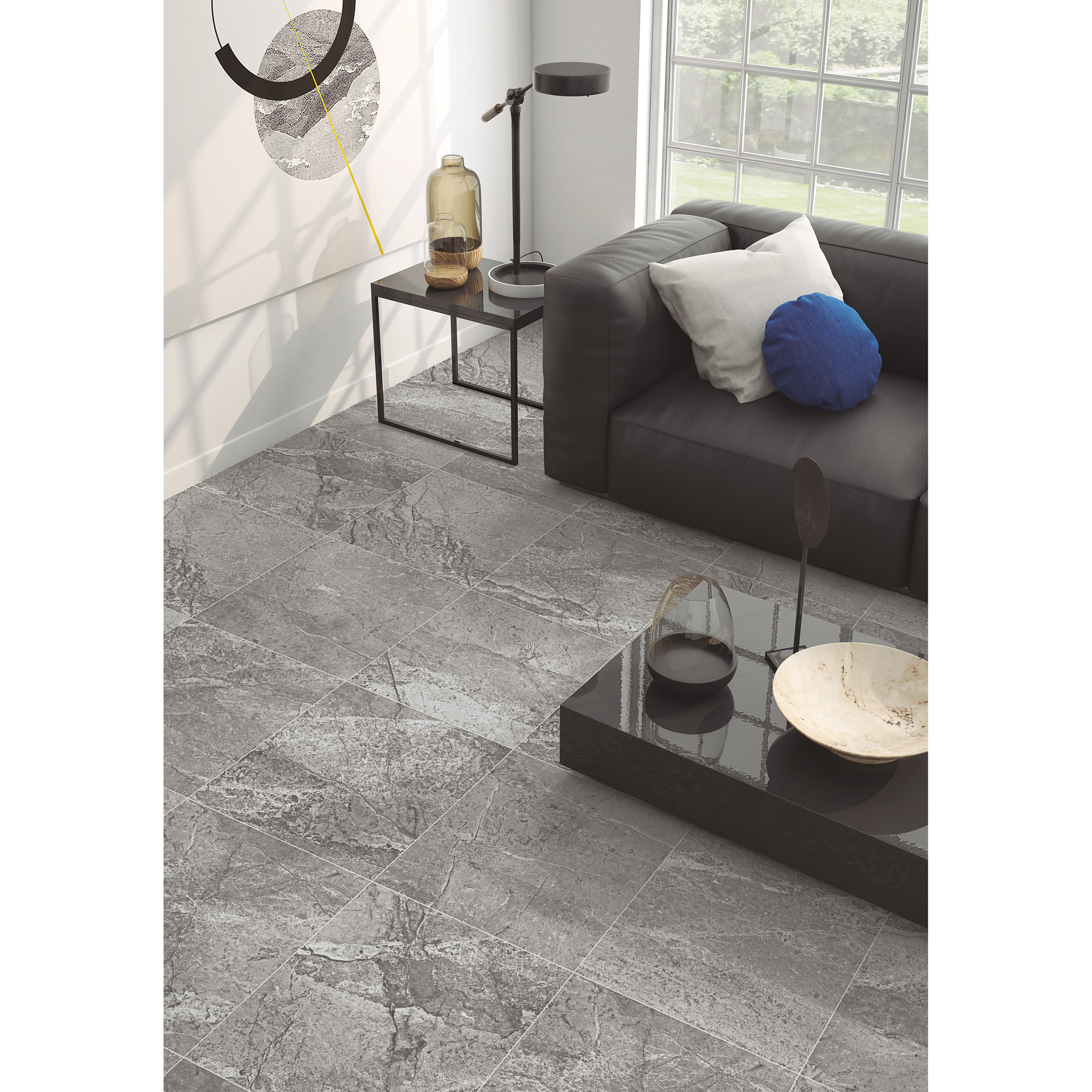 Klinker Lhådös River Dark 60x60