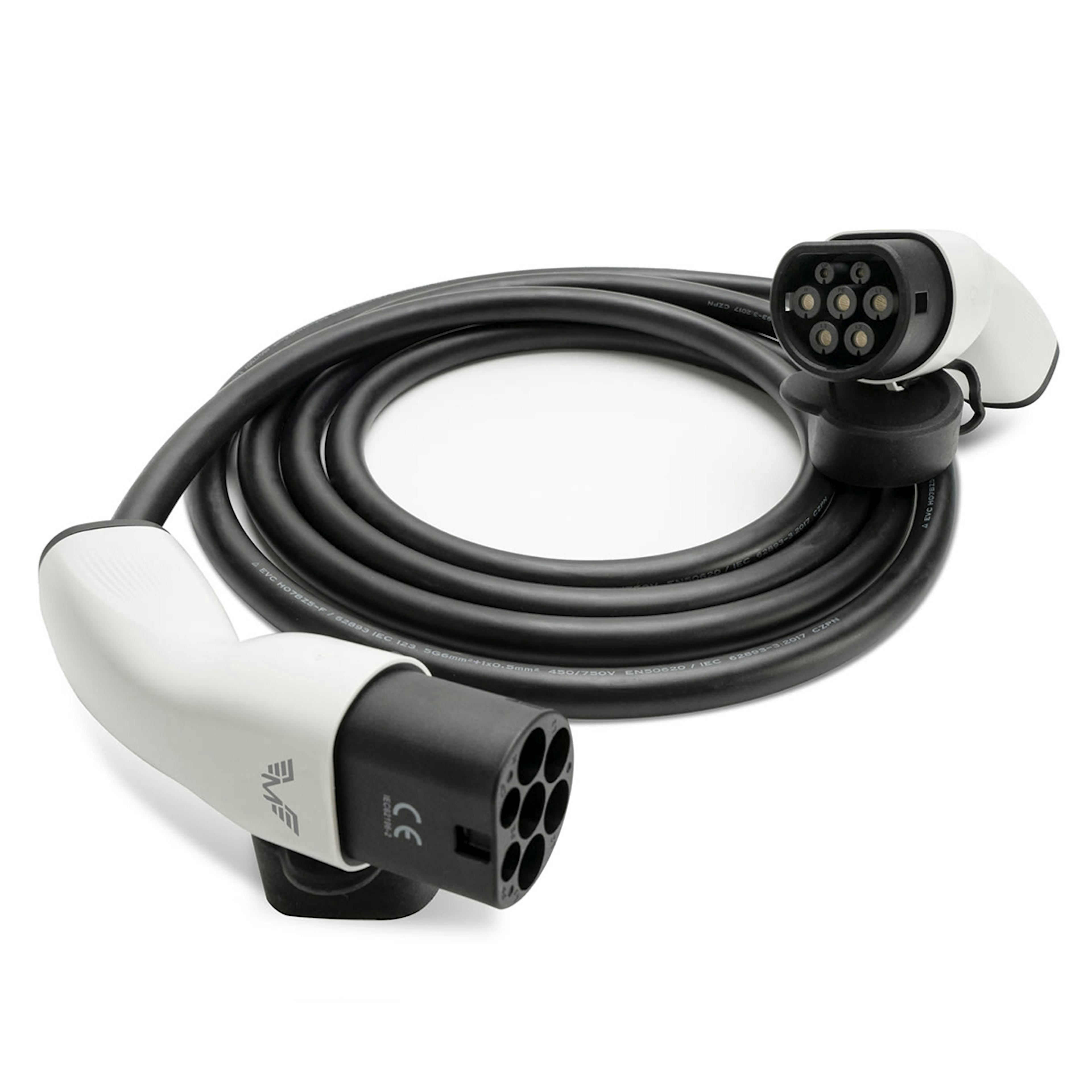 Laddkabel Motorwerk EVSE Typ 2 3,6kW 5m 1-Fas