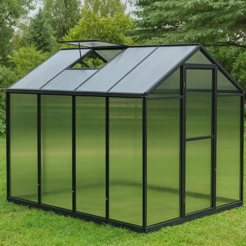 Växthus Green Land Solid 4,6 m² Polykarbonat