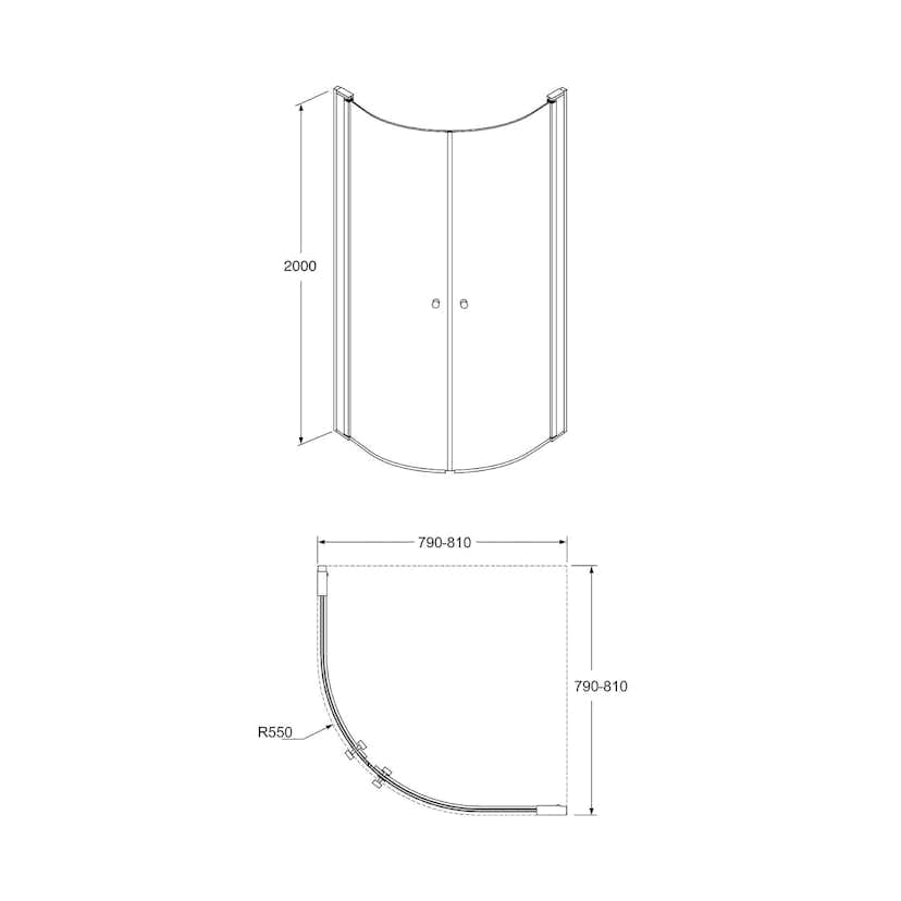 Duschhörn Gustavsberg Round
