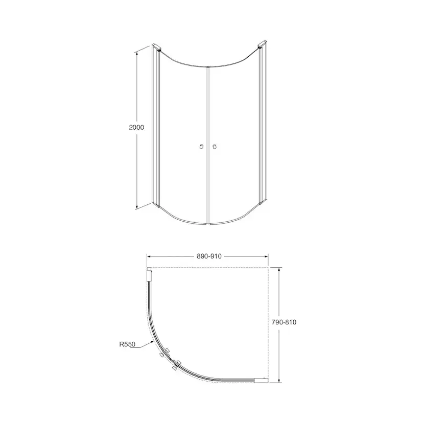 Duschhörn Gustavsberg Round