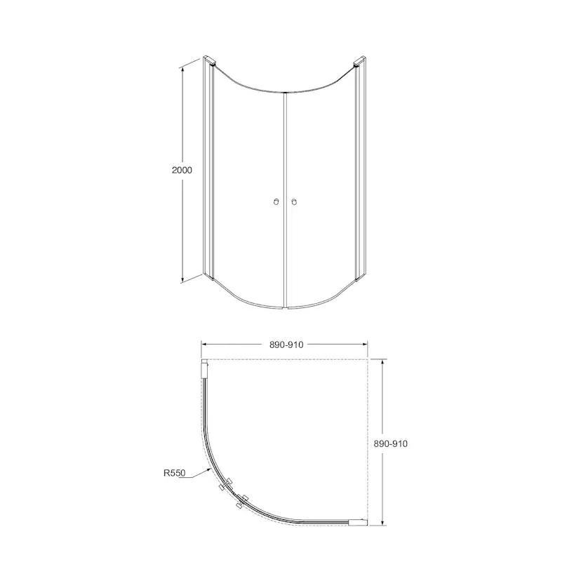 Duschhörn Gustavsberg Round