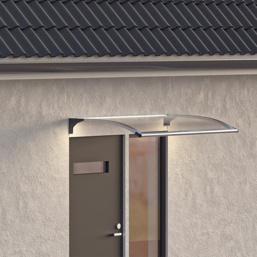 Entrétak Skotte Garden med LED