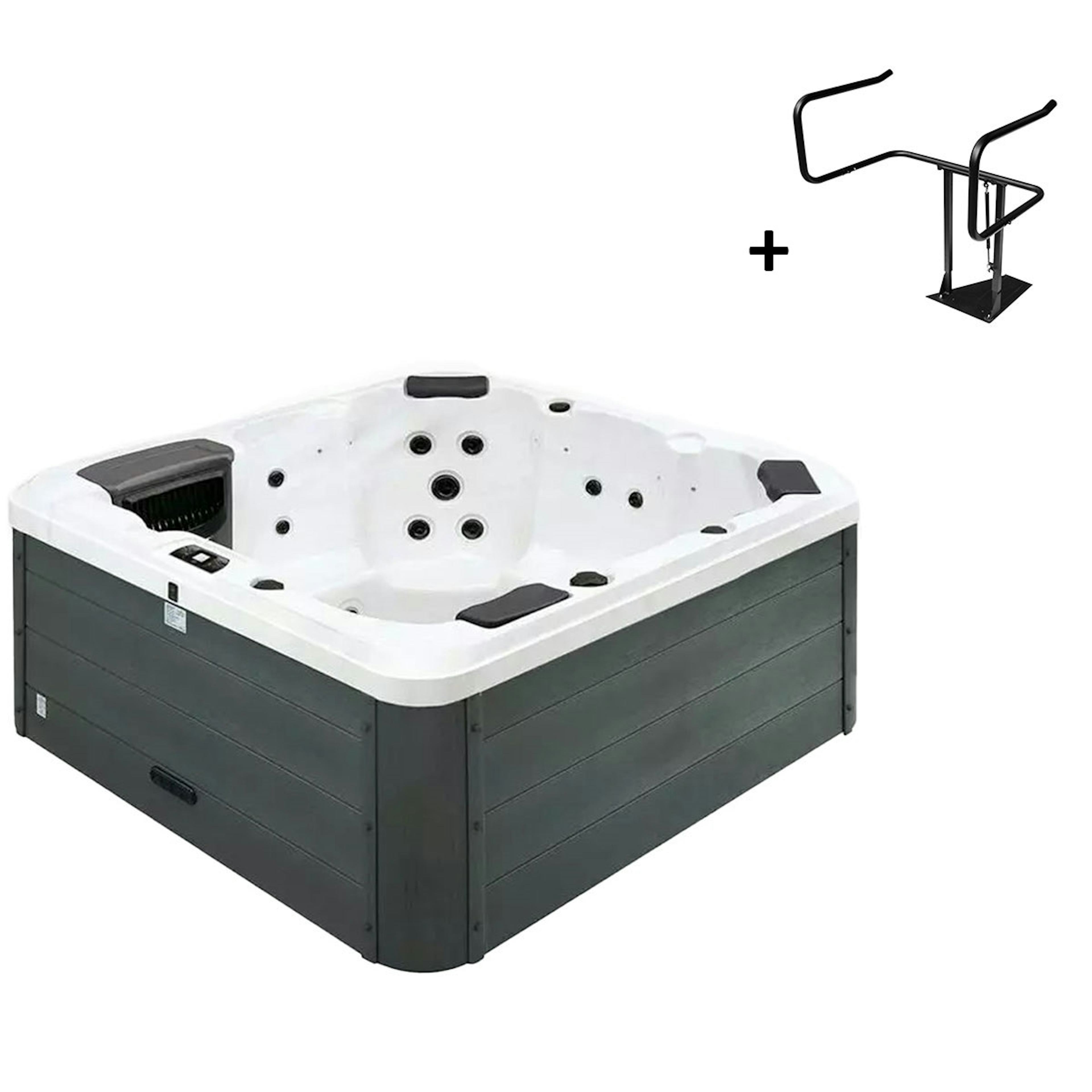 Spabad Svenska Bad Branäs med Lock, Locklyft och Spatrappa