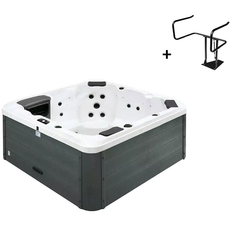 Spabad Svenska Bad Branäs med Lock, Locklyft och Spatrappa