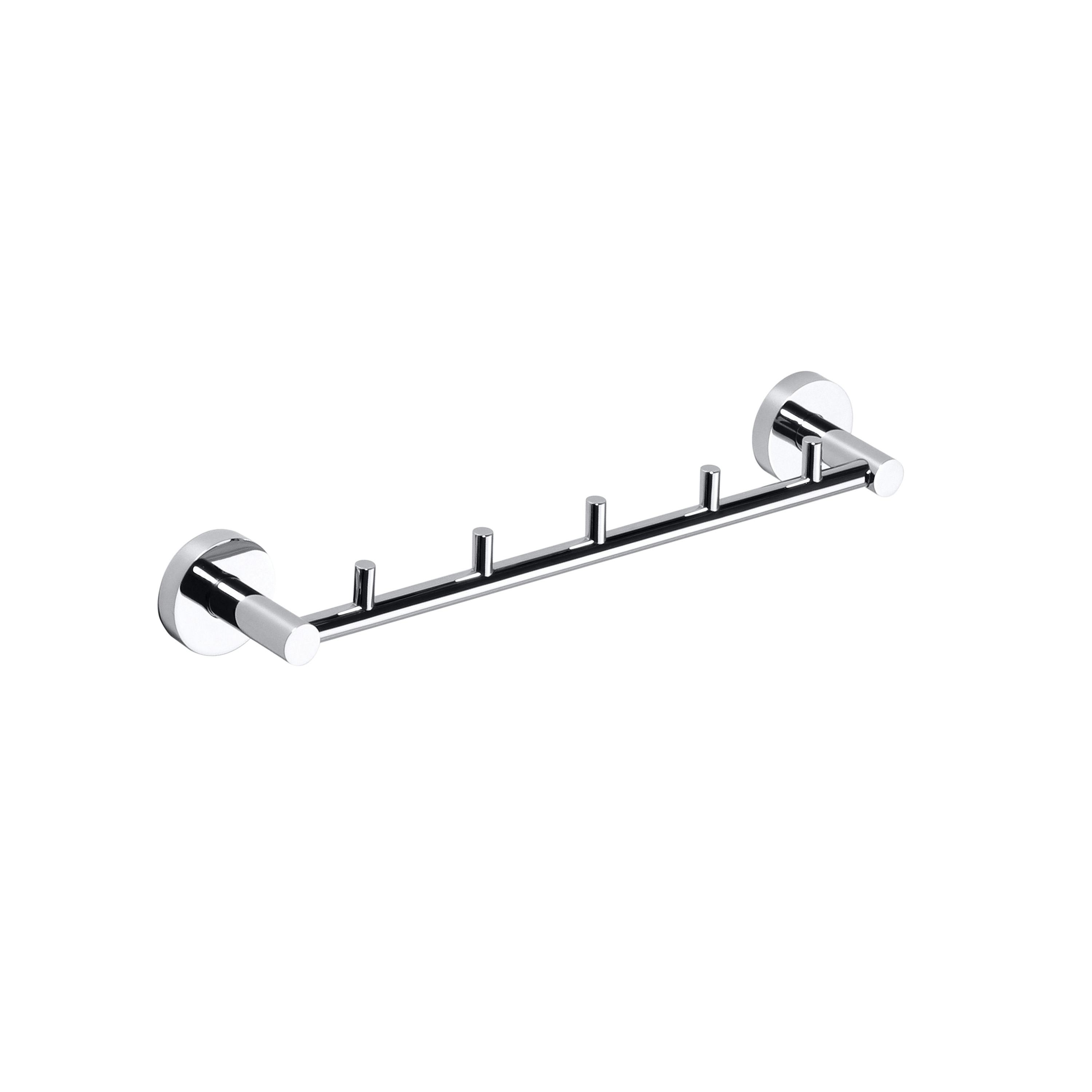Handduksstång Bemeta Omega 5 Krokar Krom