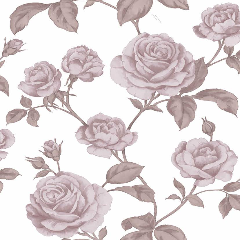 Tapet Boutique Ros Metallic Effekt 104137