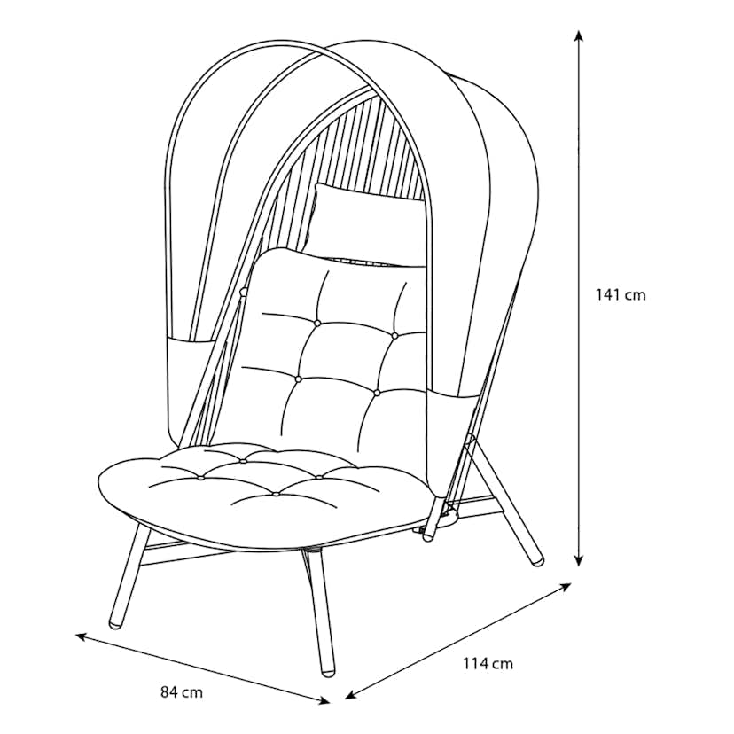 Loungestol Outfit Bille