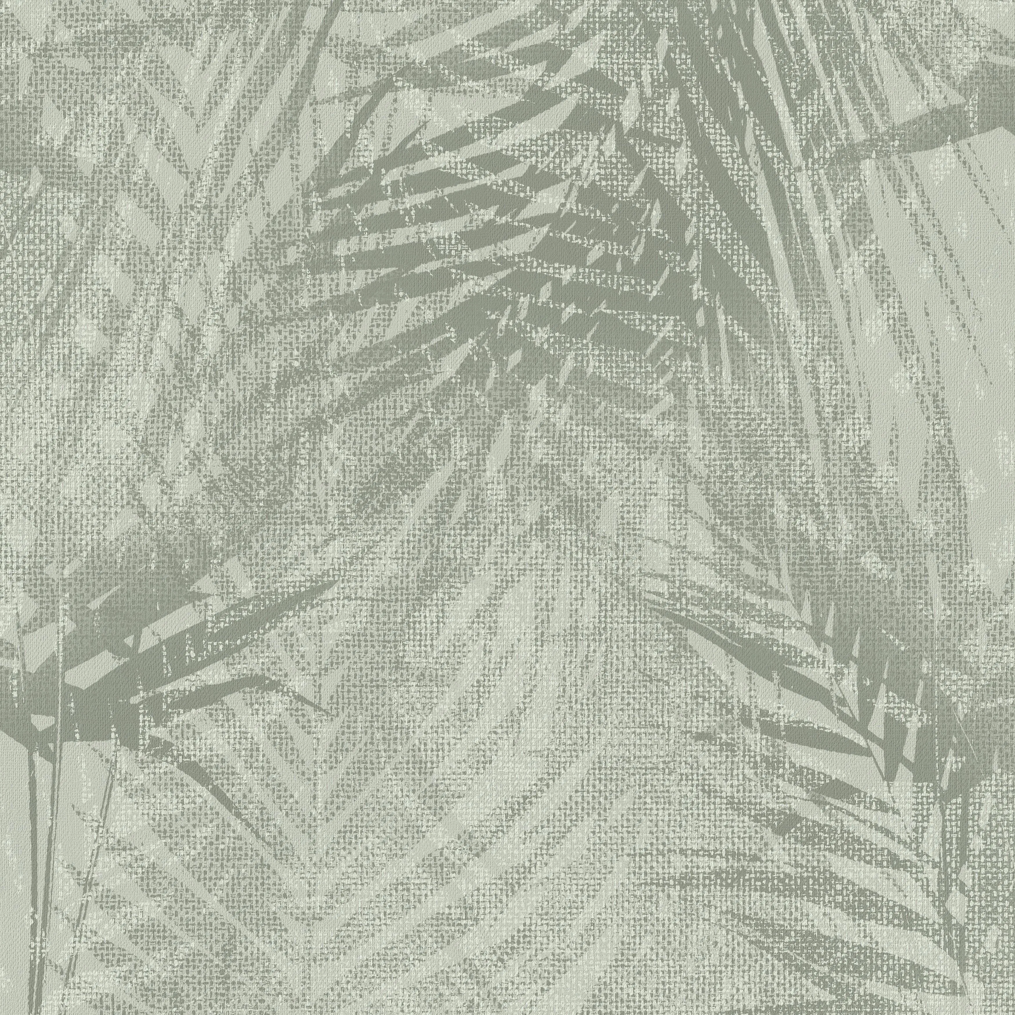 Tapeter Art For The Home Ren Natur Palm 104638 Non Woven, Mönstrad Grön