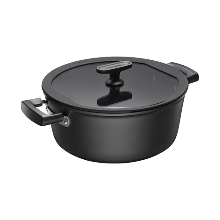 Gryta Fiskars Hard Face 5 L 26 cm – Non-Stick Gryta Med Slitstark Beläggning För Enkel Rengöring