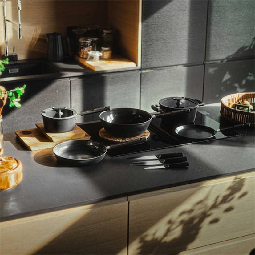 Gryta Fiskars Hard Face 5 L 26 cm – Non-Stick Gryta Med Slitstark Beläggning För Enkel Rengöring