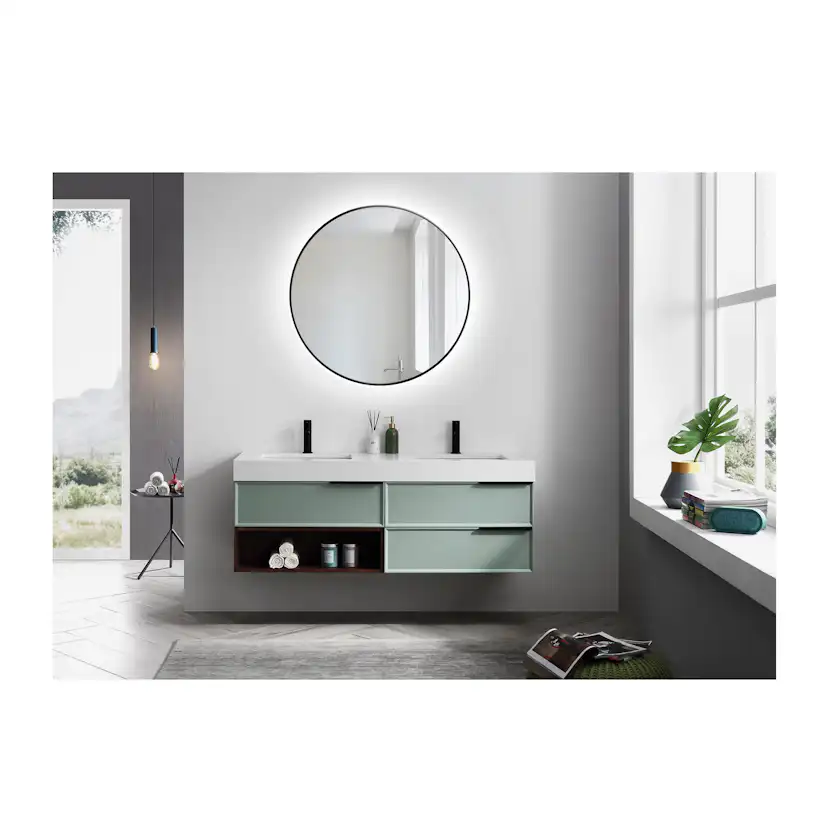 Spegel Bathlife Spira med LED Belysning