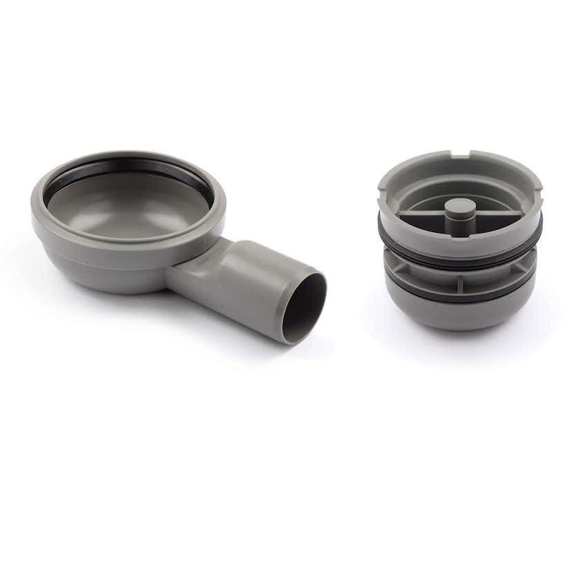 Utloppshus Unidrain Hörn 50 mm