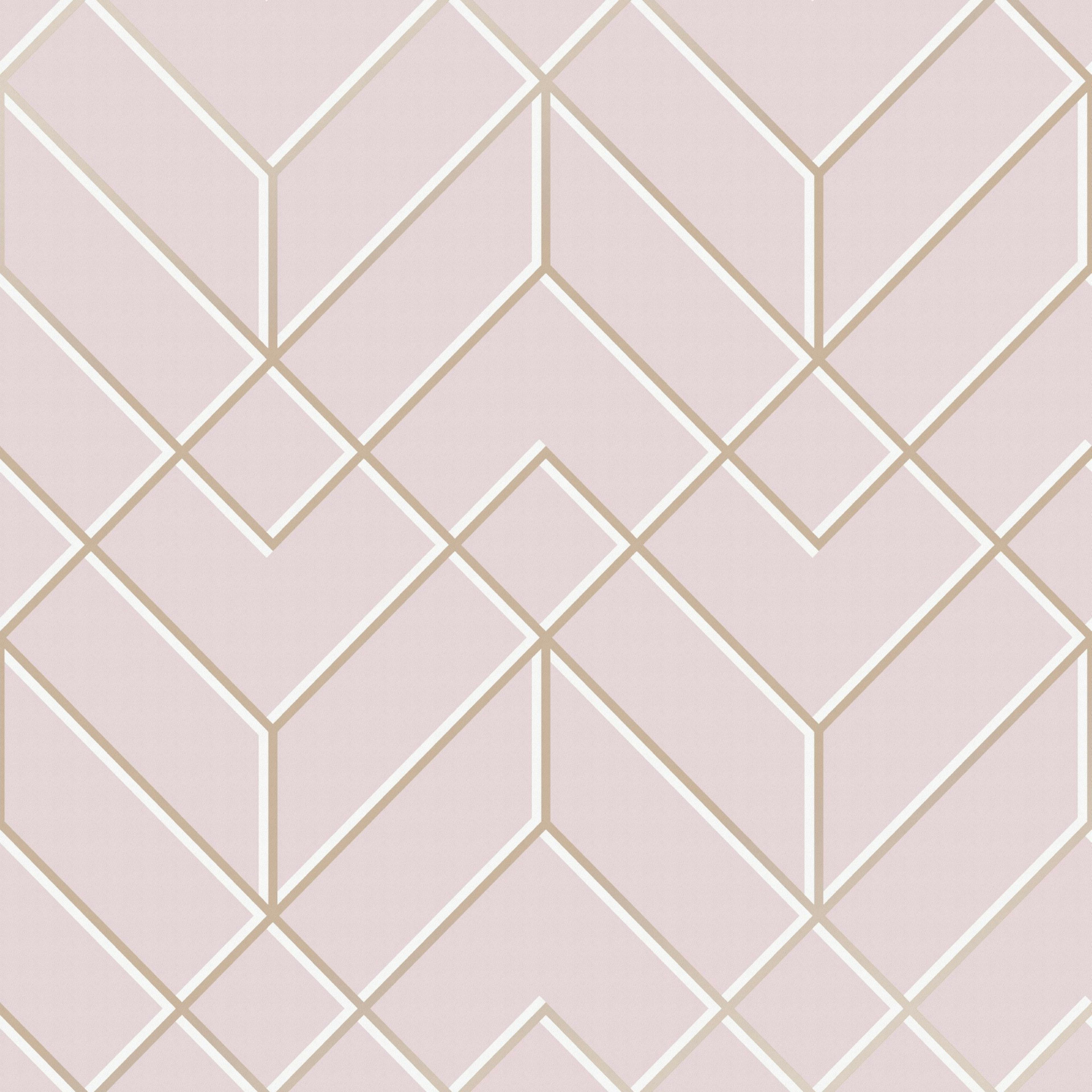 Tapet Superfresco Easy Losanges Filaires Rosa