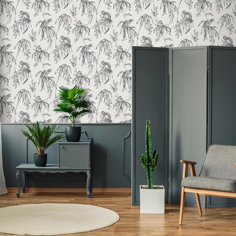 Tapet Superfresco Easy Saimiri Antrazit Apa