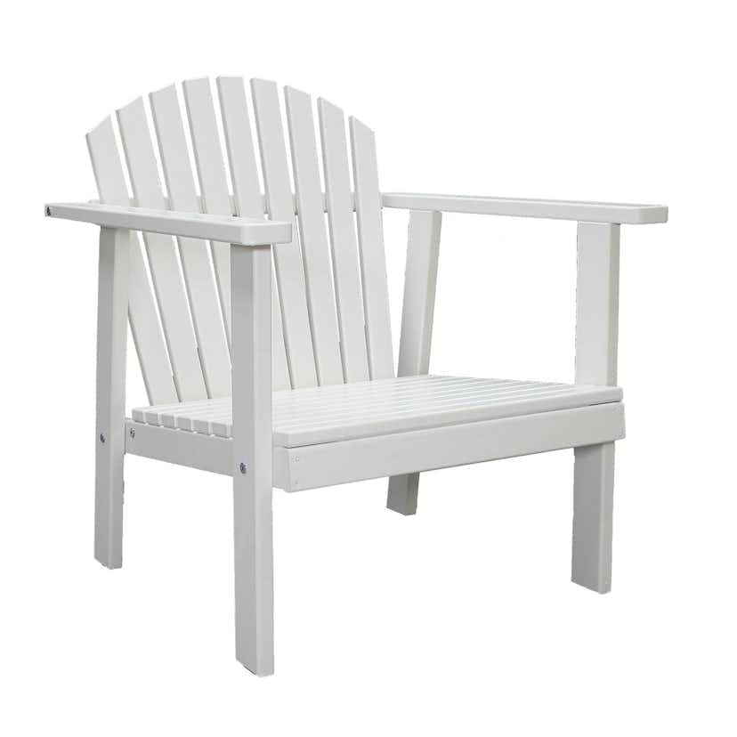 Matgrupp Baltic Garden Kungsholm Vit Loungegrupp i Trä med Soffa, 2 Fåtöjler & Bord