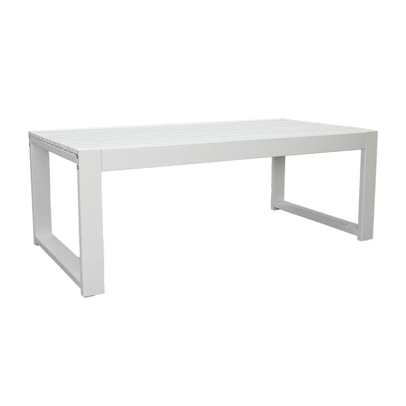 Matgrupp Baltic Garden Kungsholm Vit Loungegrupp i Trä med Soffa, 2 Fåtöjler & Bord