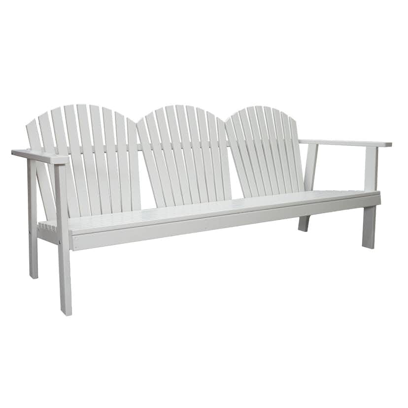 Matgrupp Baltic Garden Kungsholm Vit Loungegrupp i Trä med Soffa, 2 Fåtöjler & Bord