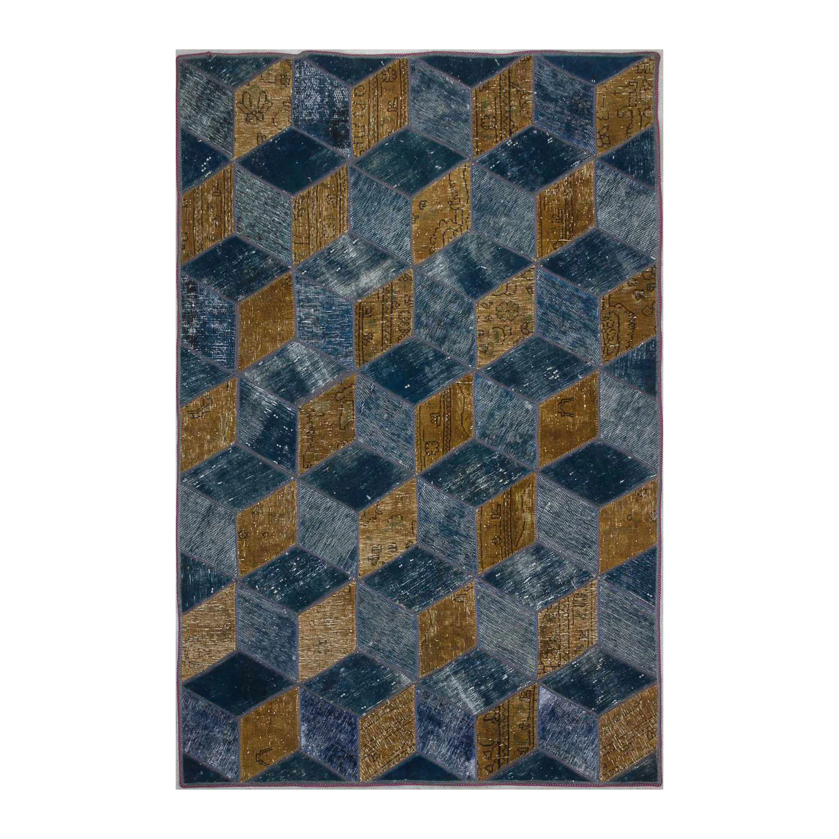 Persisk Patchworkmatta D-sign Handknuten 750644