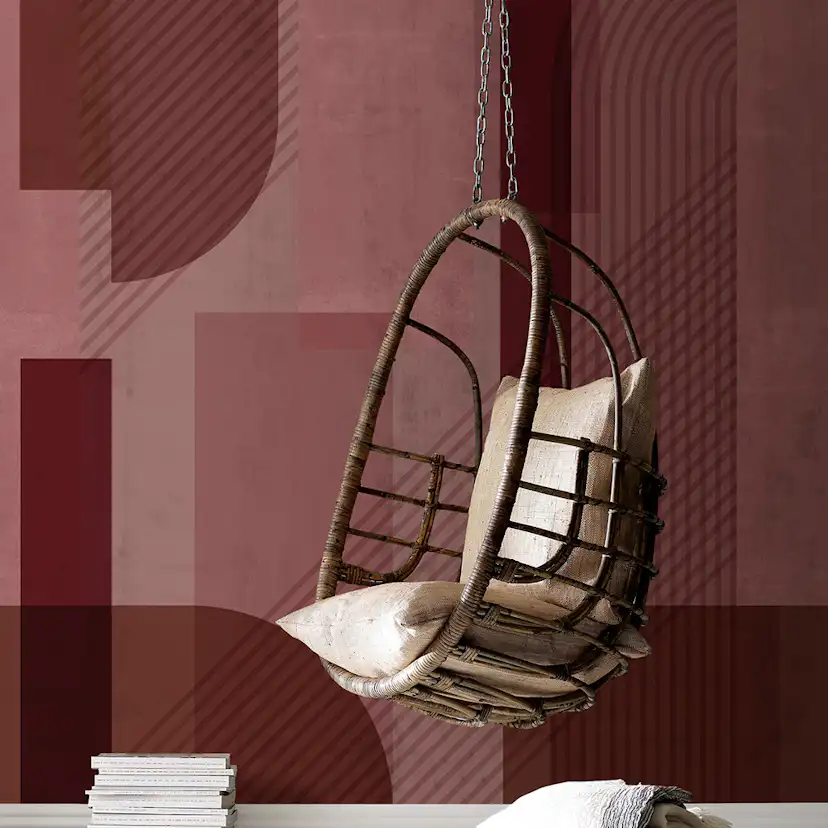 Fototapet Art For The Home Eighties Bordeaux 280x200 cm