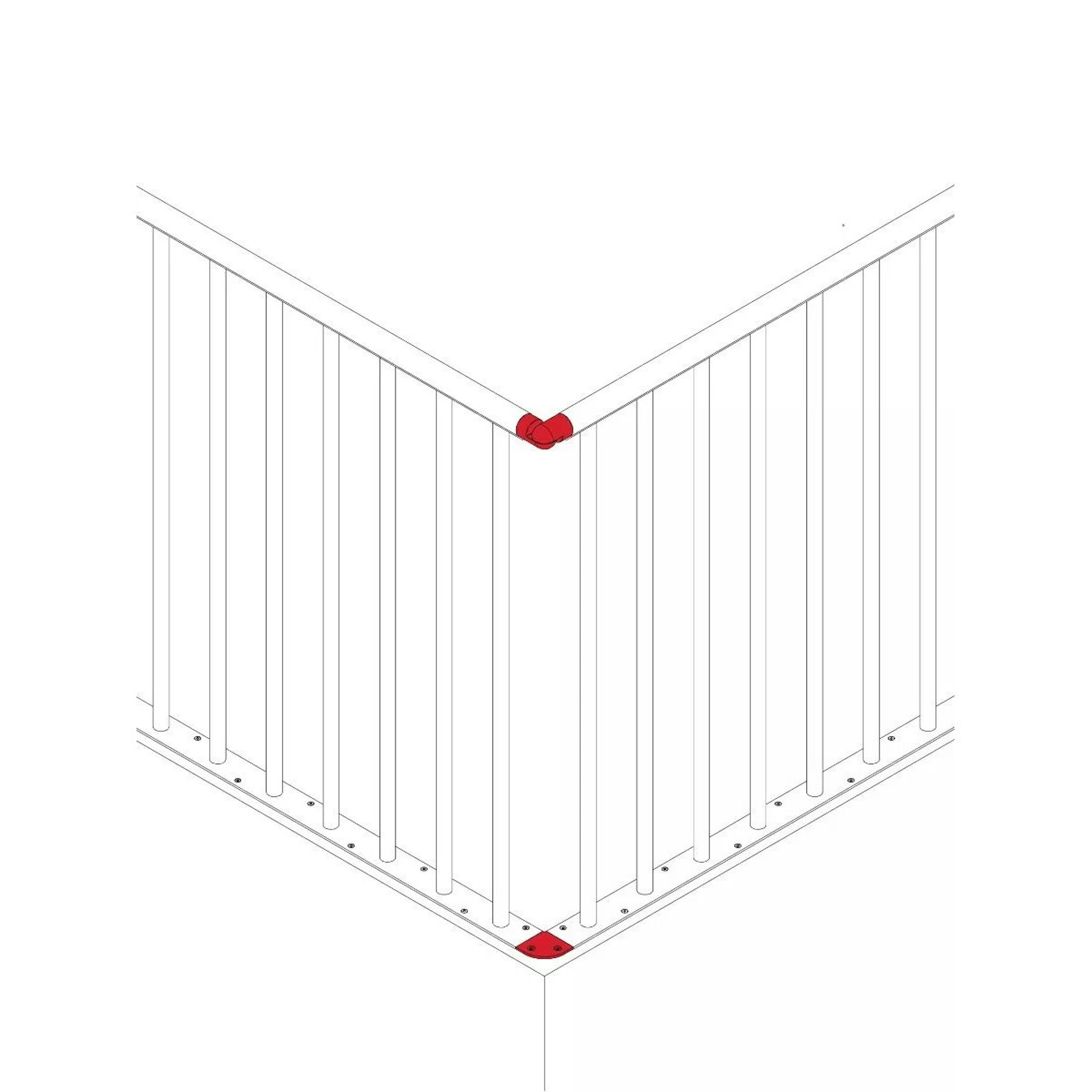 Start- och hörnpaket för Classic skyddsräcke