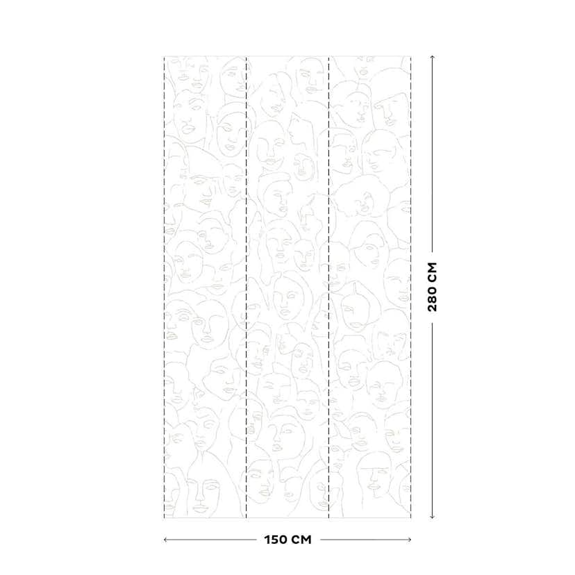 Fototapet Vtwonen Ansikten 107859