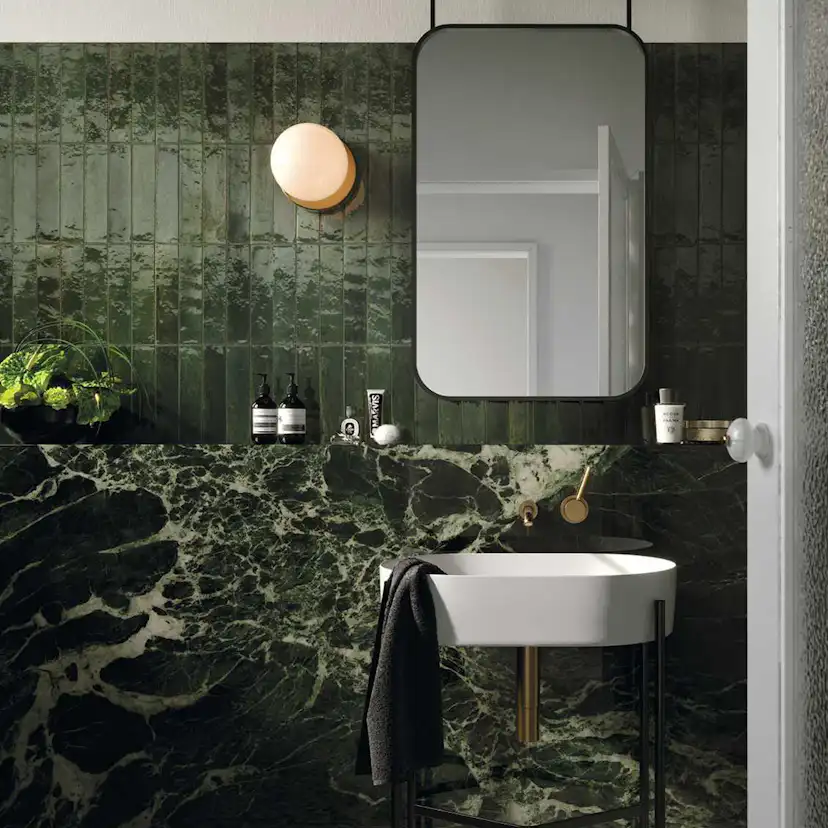 Kakel Marazzi Group Lume Grön 6x24 cm