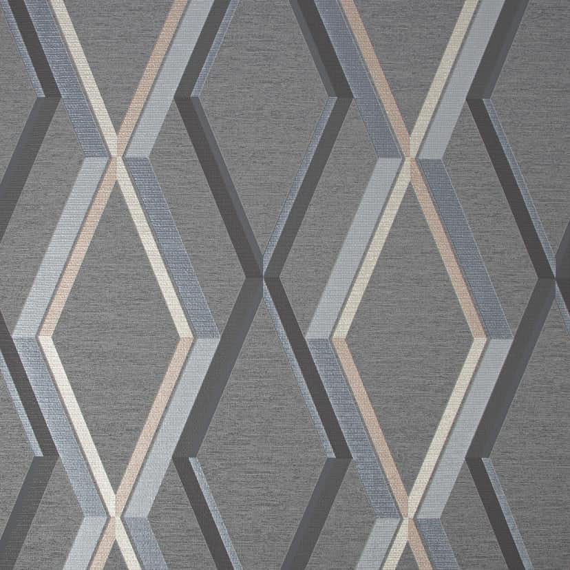 Tapet Superfresco Easy Prestige Geo Charcoal Svart