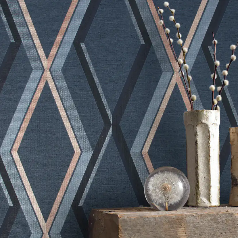 Tapet Superfresco Easy Prestige Geo Navy Blå