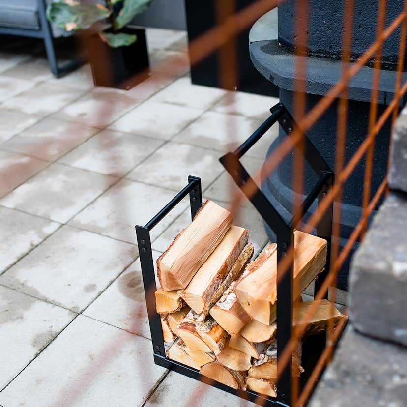 Vedställ Skotte Garden Metall Svart