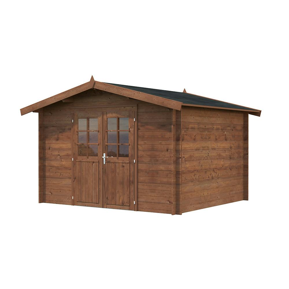 Friggebod Palmako Valentine 9,3 m² Komplett Stuga med Sadeltak