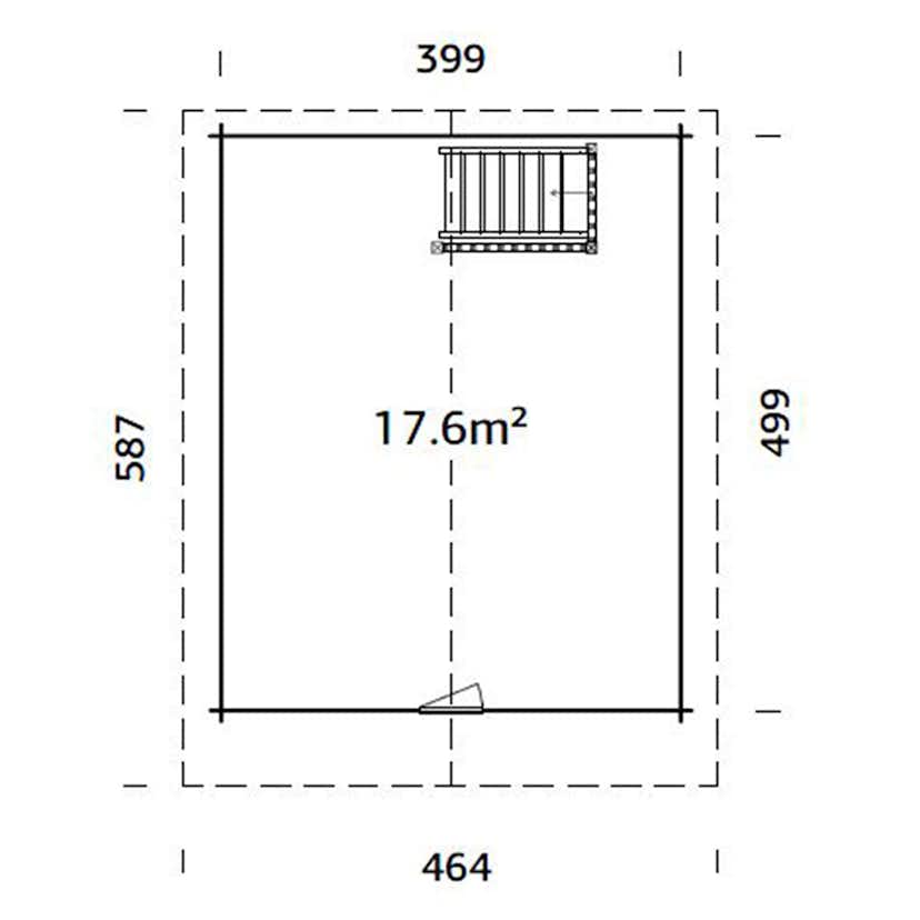 Stuga Palmako Kendra 19,9 m2