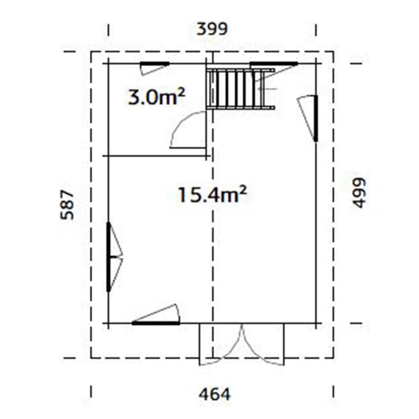 Stuga Palmako Kendra 19,9 m2